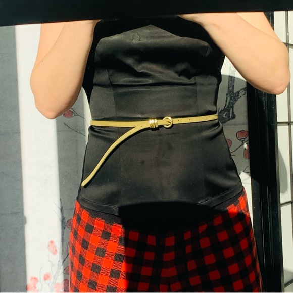 Free People Inversed Genuine Leather Skinny-Skinny Long Green Suede Belts - Picture 5 of 16